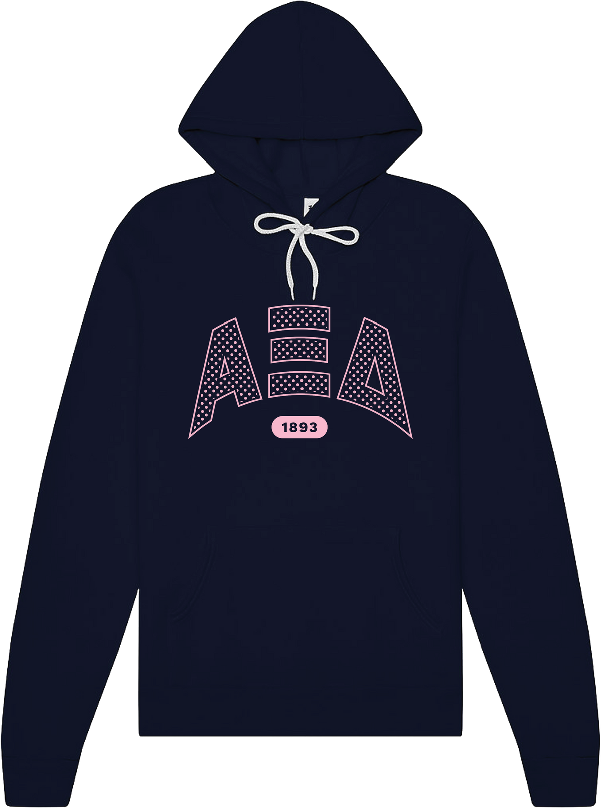 Alpha Xi Delta Varsity Polka Dot Hoodie