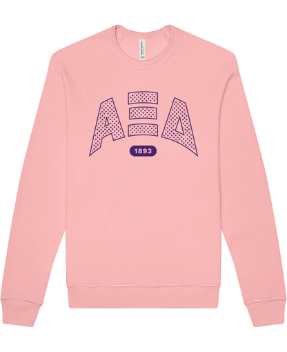 Alpha Xi Delta Varsity Polka Dot Crewneck
