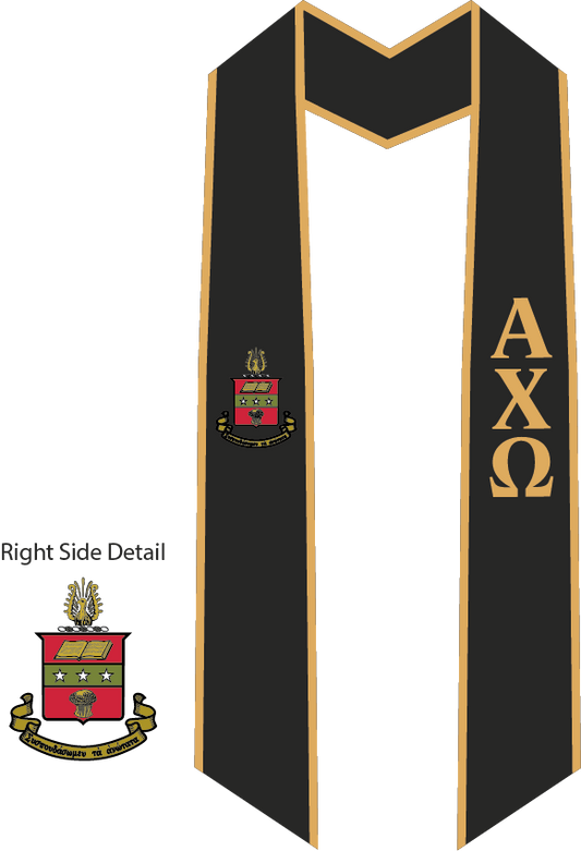 Alpha Chi Omega Graduation Stoles