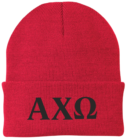 Alpha Chi Omega Lettered Beanies