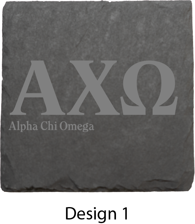 Alpha Chi Omega Stone Coasters - 4-Pack