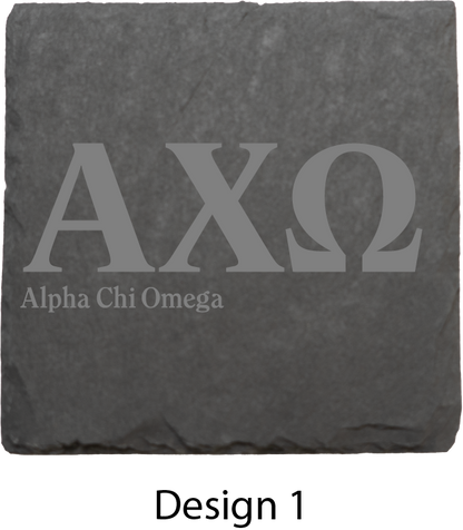 Alpha Chi Omega Stone Coasters - 4-Pack