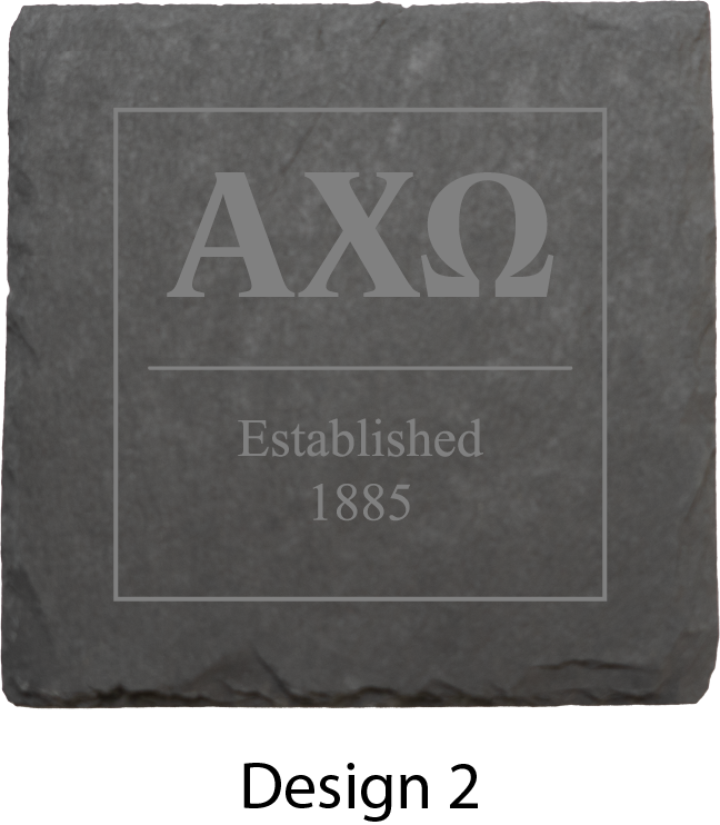 Alpha Chi Omega Stone Coasters - 4-Pack