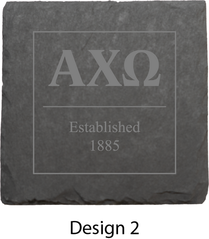 Alpha Chi Omega Stone Coasters - 4-Pack