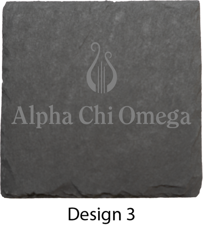 Alpha Chi Omega Stone Coasters - 4-Pack