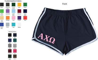 Alpha Chi Omega Lettered Women's Shorts