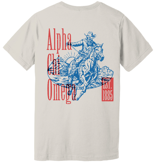 Alpha Chi Omega Cowboy Graphic T-Shirt