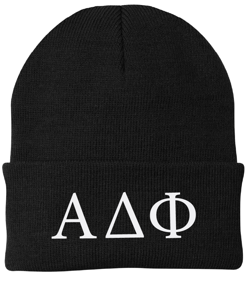 Alpha Delta Phi Lettered Beanies