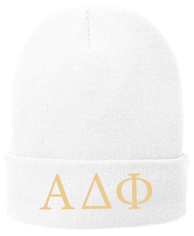 Alpha Delta Phi Lettered Beanies