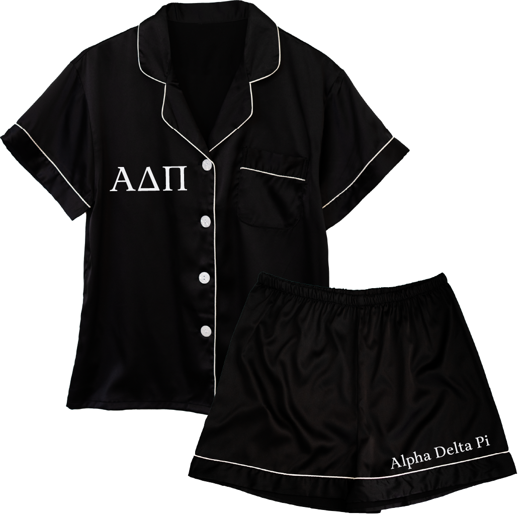 Alpha Delta Pi Embroidered Ladies' Pajama Sets