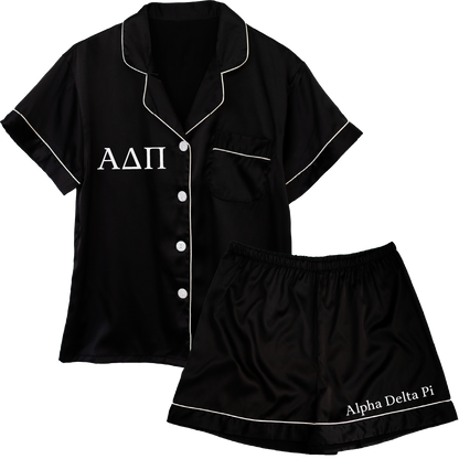 Alpha Delta Pi Embroidered Ladies' Pajama Sets