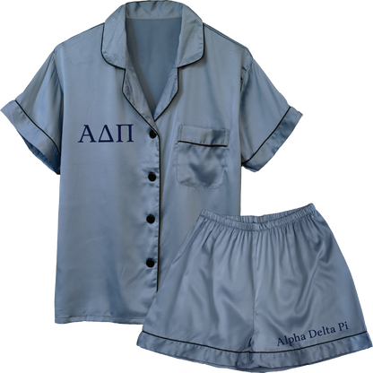 Alpha Delta Pi Embroidered Ladies' Pajama Sets