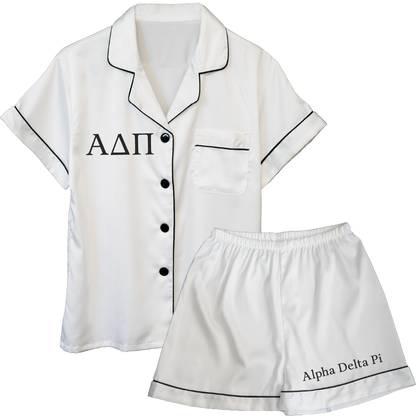 Alpha Delta Pi Embroidered Ladies' Pajama Sets