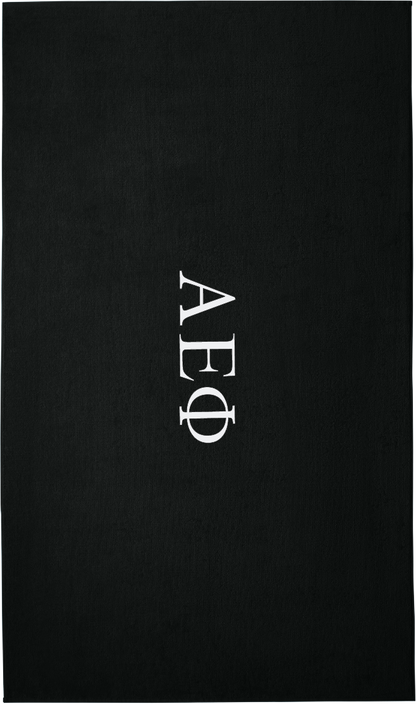 Alpha Epsilon Phi Lettered Beach Towels
