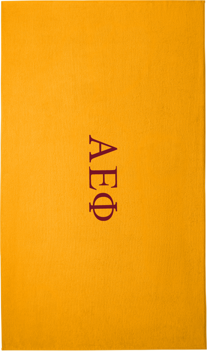 Alpha Epsilon Phi Lettered Beach Towels