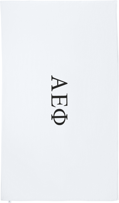 Alpha Epsilon Phi Lettered Beach Towels
