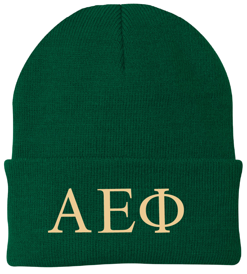 Alpha Epsilon Phi Lettered Beanies