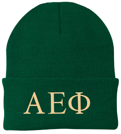 Alpha Epsilon Phi Lettered Beanies