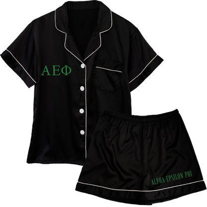 Alpha Epsilon Phi Embroidered Ladies' Pajama Sets