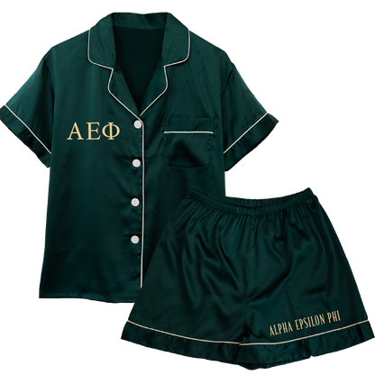Alpha Epsilon Phi Embroidered Ladies' Pajama Sets