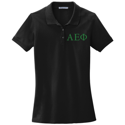 Alpha Epsilon Phi Ladies' Embroidered Polo Shirt