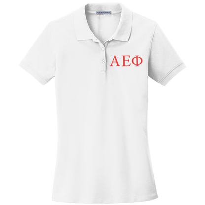 Alpha Epsilon Phi Ladies' Embroidered Polo Shirt