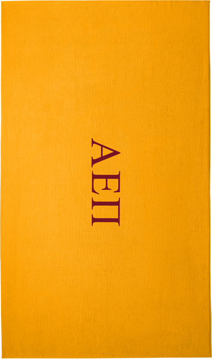 Alpha Epsilon Pi Lettered Beach Towels