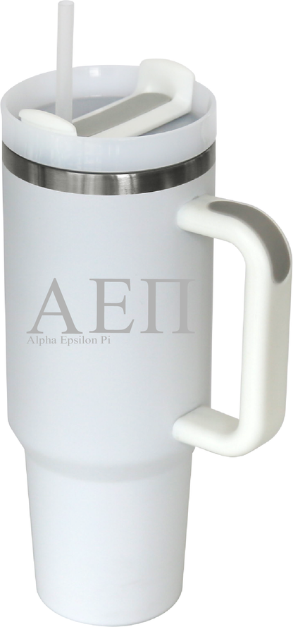 Alpha Epsilon Pi Lettered 40oz Tumblers