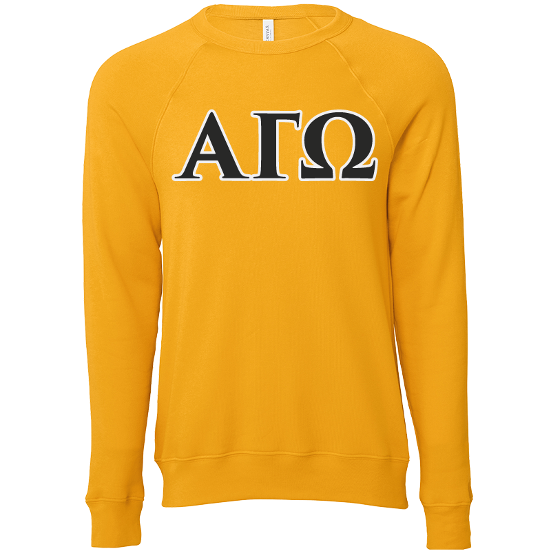 Alpha Gamma Omega Lettered Crewneck Sweatshirts