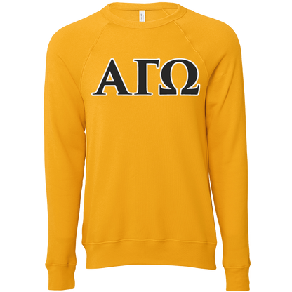 Alpha Gamma Omega Lettered Crewneck Sweatshirts