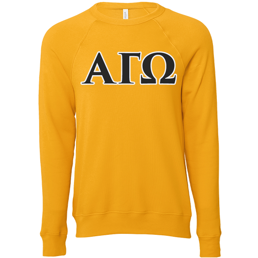Alpha Gamma Omega Lettered Crewneck Sweatshirts