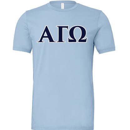 Alpha Gamma Omega Lettered Short Sleeve T-Shirts