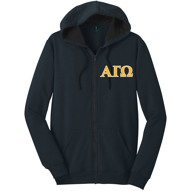 Alpha Gamma Omega Zip-Up Hooded Sweatshirts