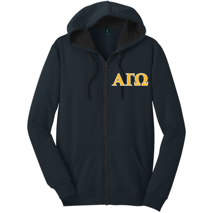 Alpha Gamma Omega Zip-Up Hooded Sweatshirts