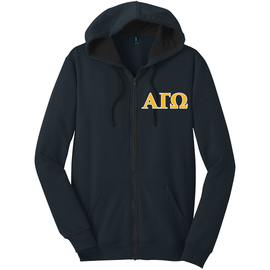 Alpha Gamma Omega Zip-Up Hooded Sweatshirts