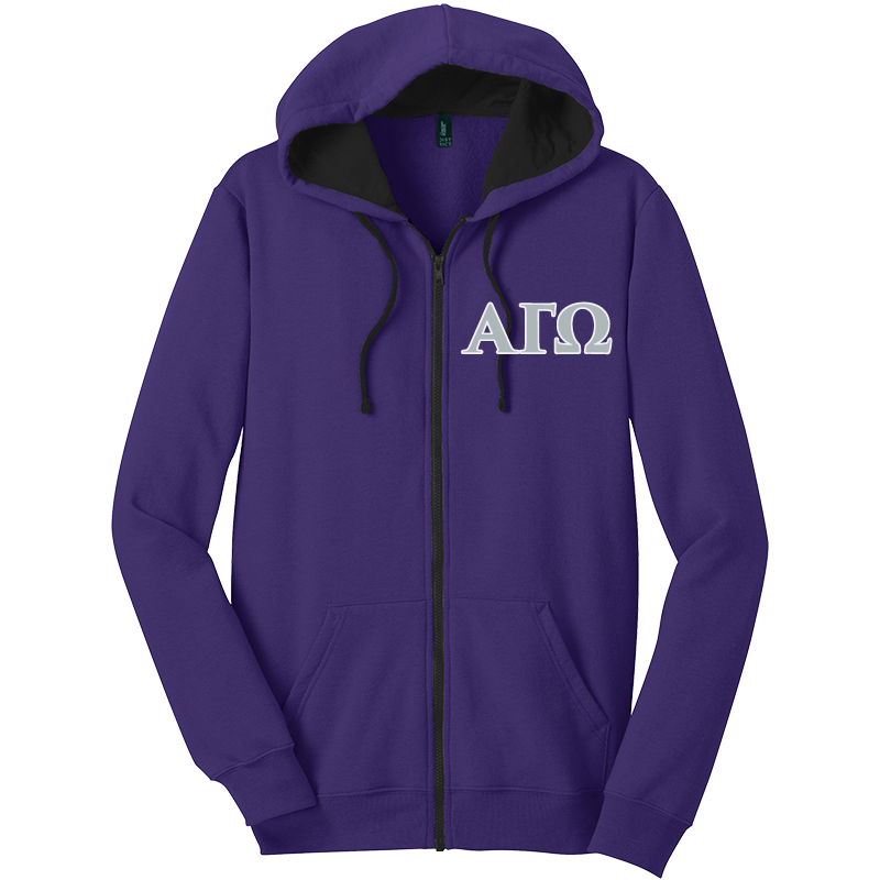 Alpha Gamma Omega Zip-Up Hooded Sweatshirts