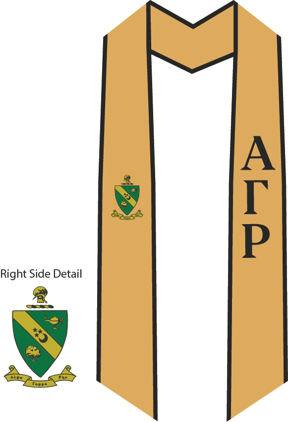 Alpha Gamma Rho Graduation Stoles
