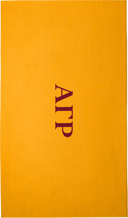 Alpha Gamma Rho Lettered Beach Towels