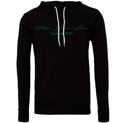 Alpha Gamma Rho Embroidered Scripted Name Hooded Sweatshirts