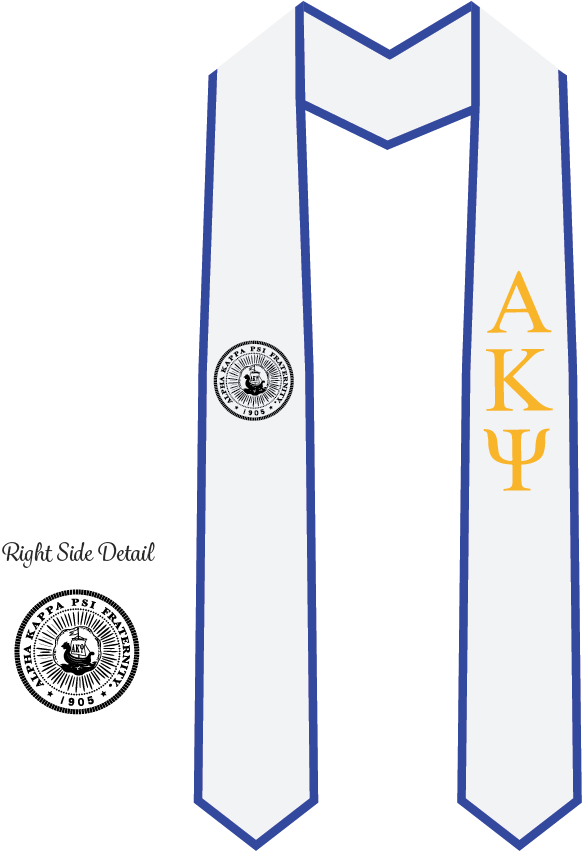 Alpha Kappa Psi Graduation Stoles
