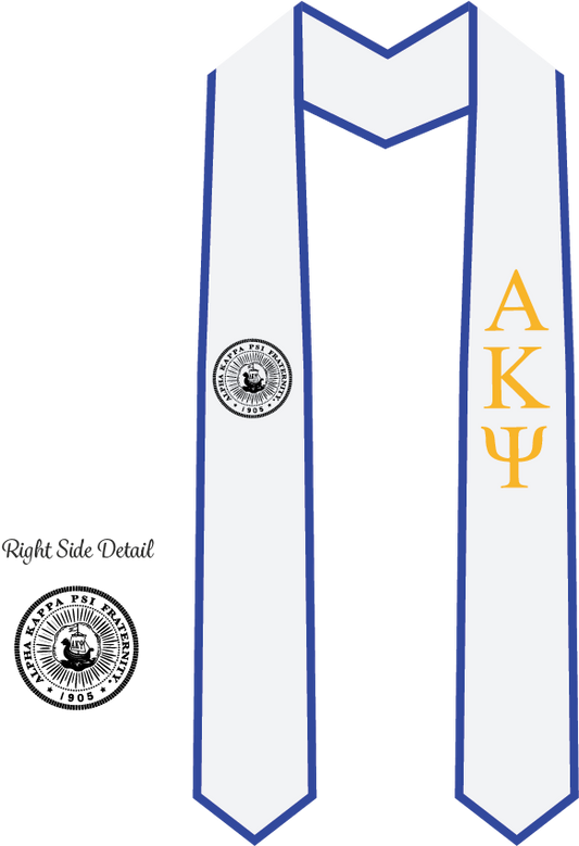 Alpha Kappa Psi Graduation Stoles