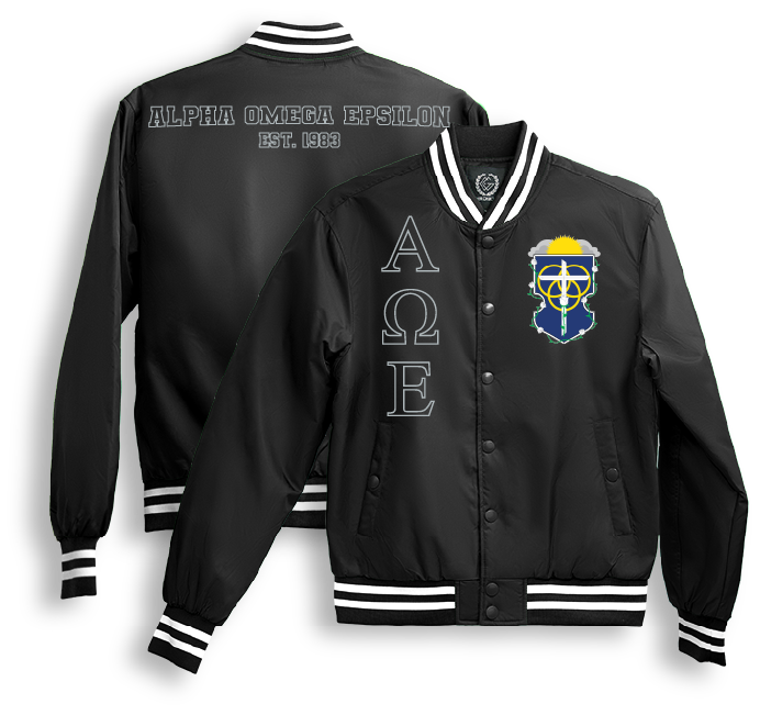 Alpha Omega Epsilon Bomber Jackets