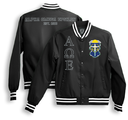 Alpha Omega Epsilon Bomber Jackets