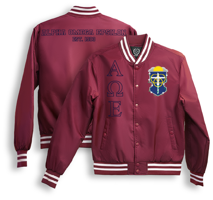 Alpha Omega Epsilon Bomber Jackets