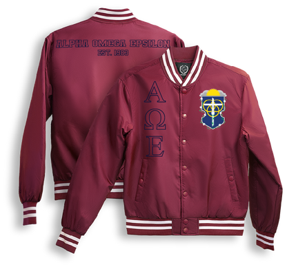 Alpha Omega Epsilon Bomber Jackets