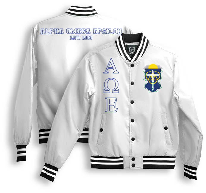 Alpha Omega Epsilon Bomber Jackets