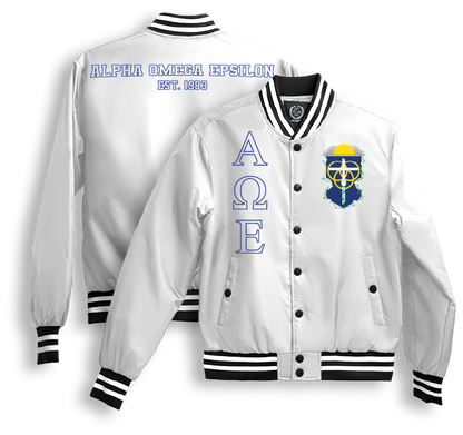 Alpha Omega Epsilon Bomber Jackets