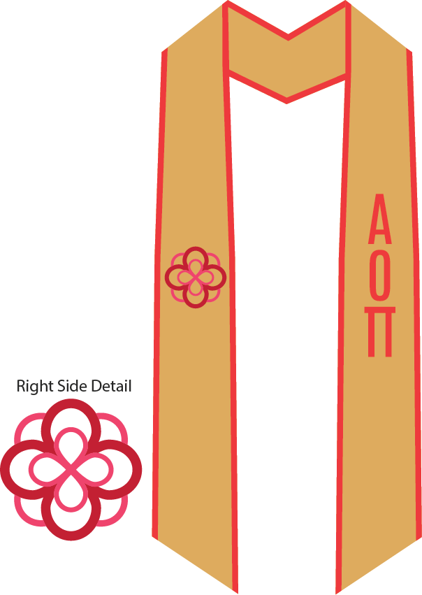 Alpha Omicron Pi Graduation Stoles