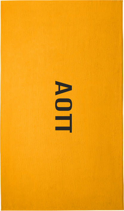 Alpha Omicron Pi Lettered Beach Towels