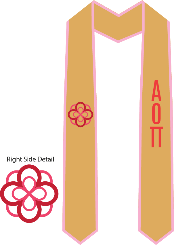 Alpha Omicron Pi Graduation Stoles